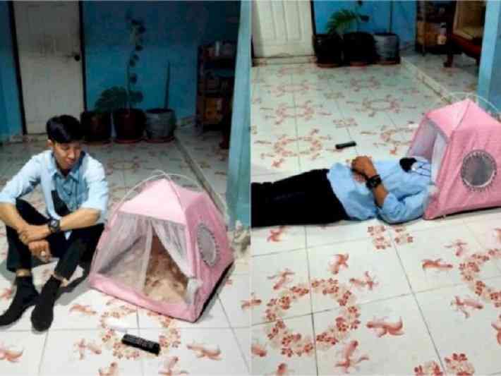 Pria Ini Beli Tenda Murah Saat Promo Online, Kecewa Saat Barang Datang, Cuma Kepala yang Muat